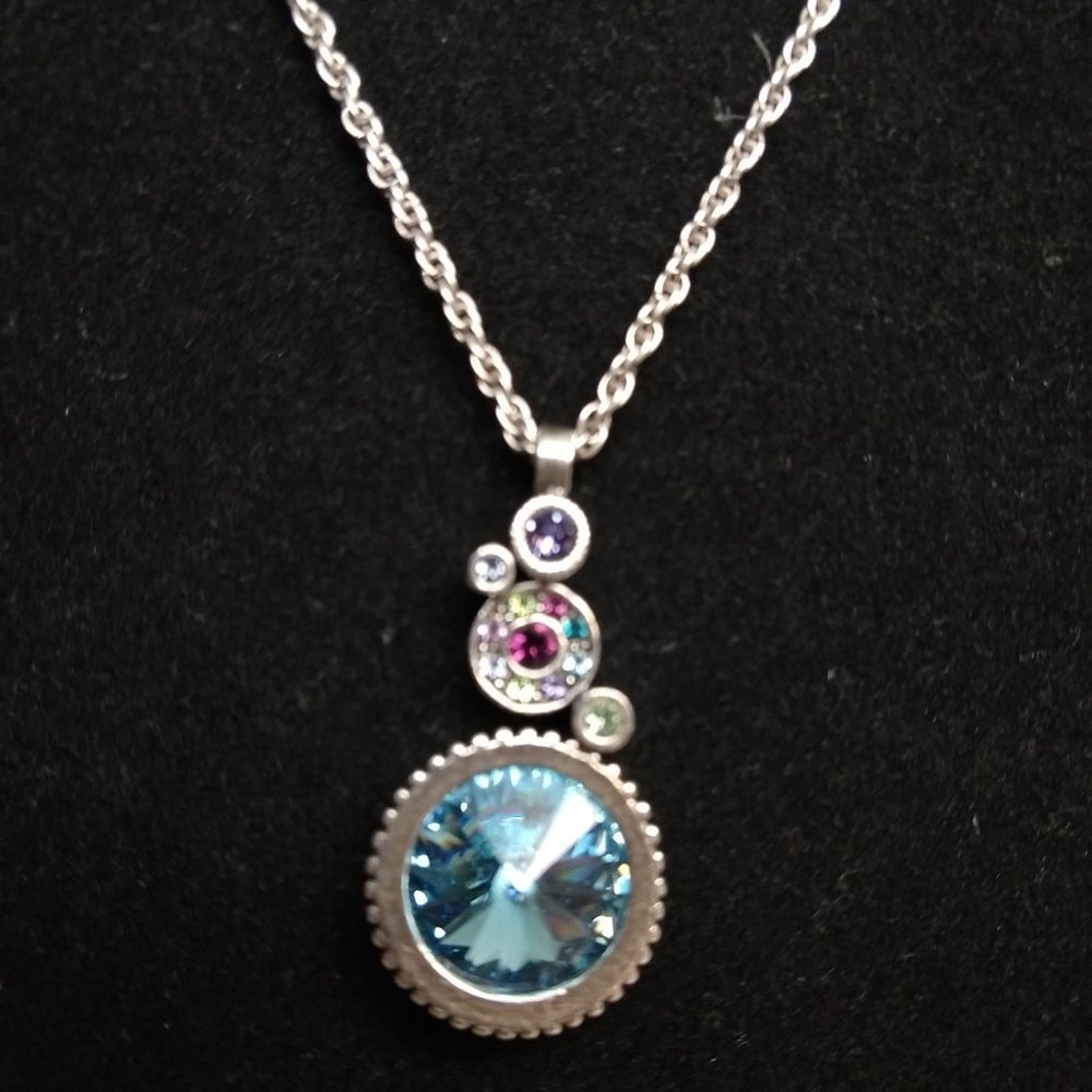 Patricia Locke Necklace Silver Plate Swarovski